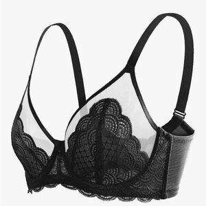 BOGO HSIA Minimizer Bra for Women Full Coverage Lace Compression 40DD